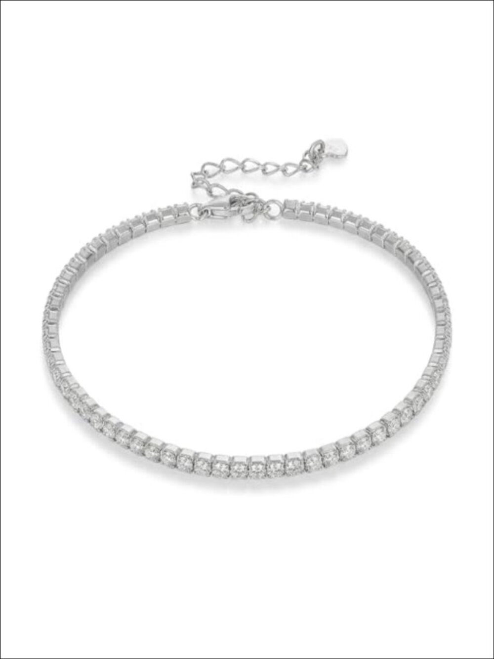 Moissanite Tennis Bracelet 925 Sterling Silver Lab Diamond 1.5mm 2mm